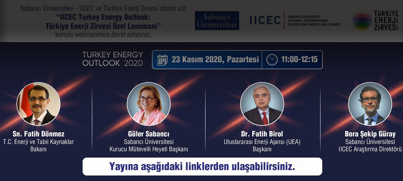 “IICEC Turkey Energy Outlook: Türkiye Enerji Zirvesi Özel Lansmanı” bugün yapılacak