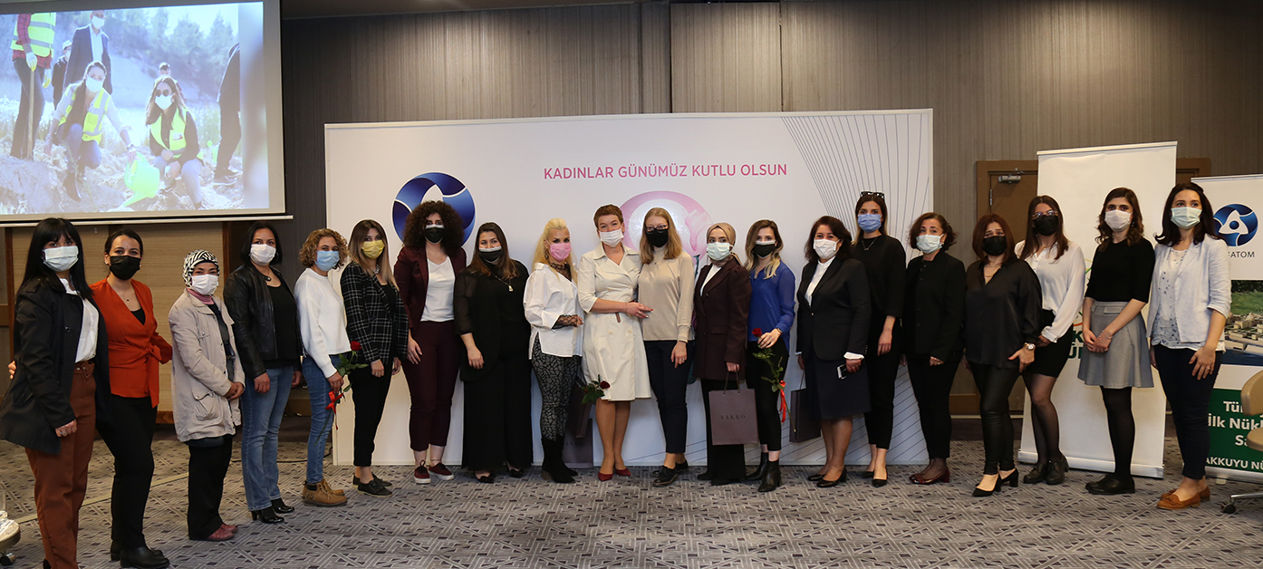 Akkuyu Nükleer A.Ş.’nin kadın çalışanları ve kadın gazeteciler Dünya Kadınlar Günü sohbet buluşmasında bir araya geldi