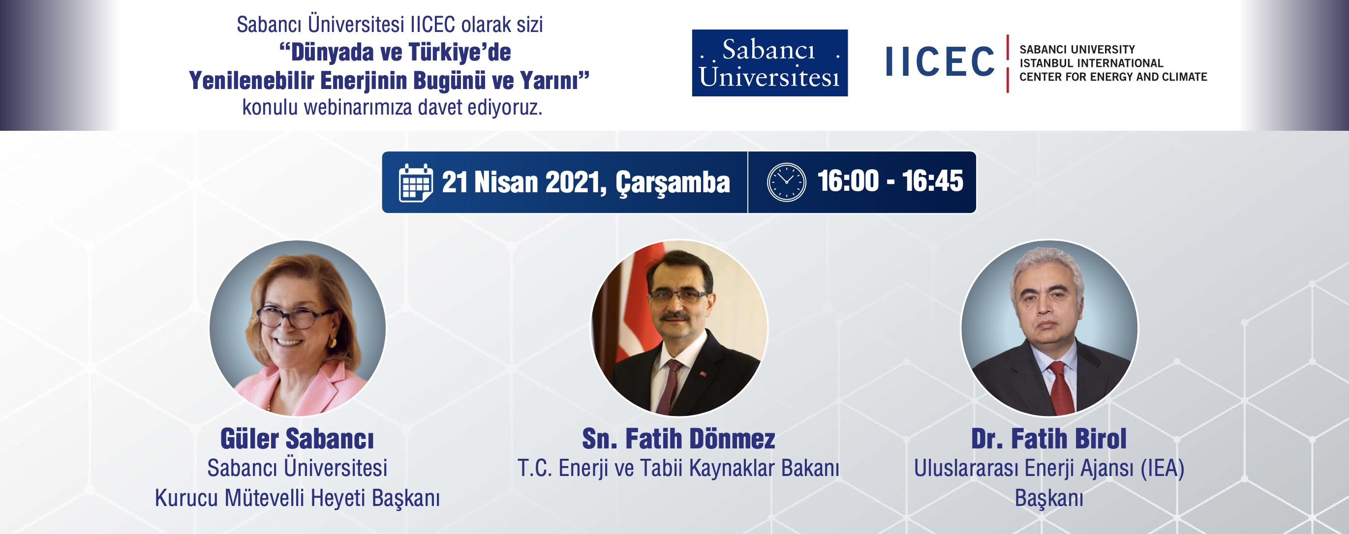 IICEC “Dünyada ve Türkiye’de Yenilenebilir Enerjinin Bugünü ve Yarını” webinarını gerçekleştirecek