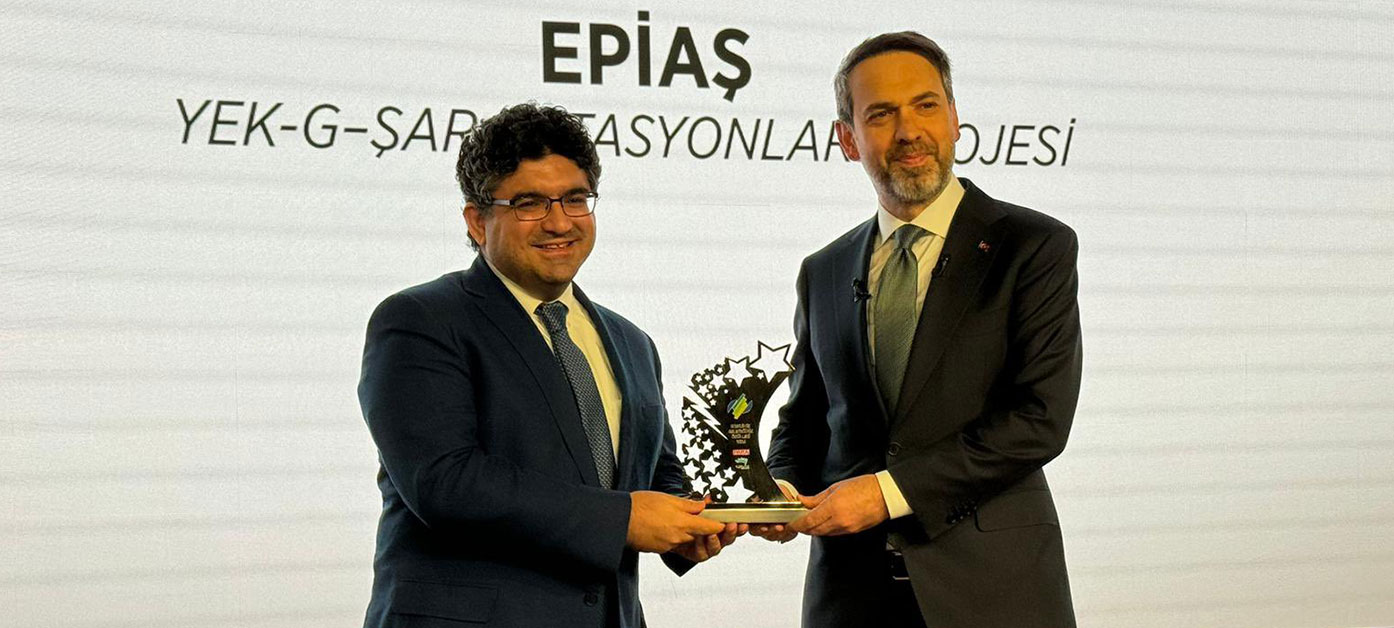 EPİAŞ, YEK-G –Şarj İstasyonları Projesi ile ödül aldı