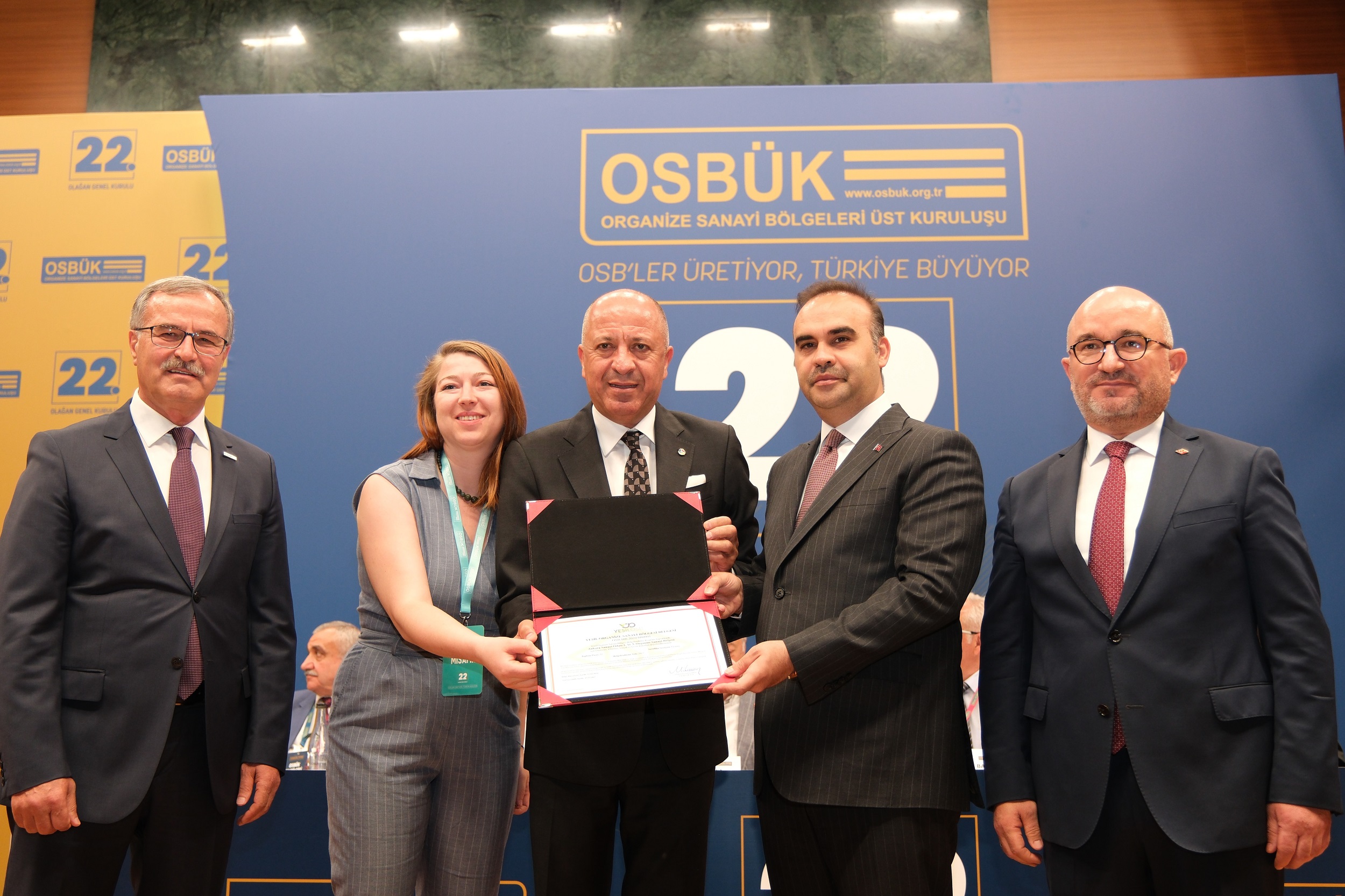 ASO 2. OSB, Yeşil Organize Sanayi Bölgesi belgesi almaya hak kazandı