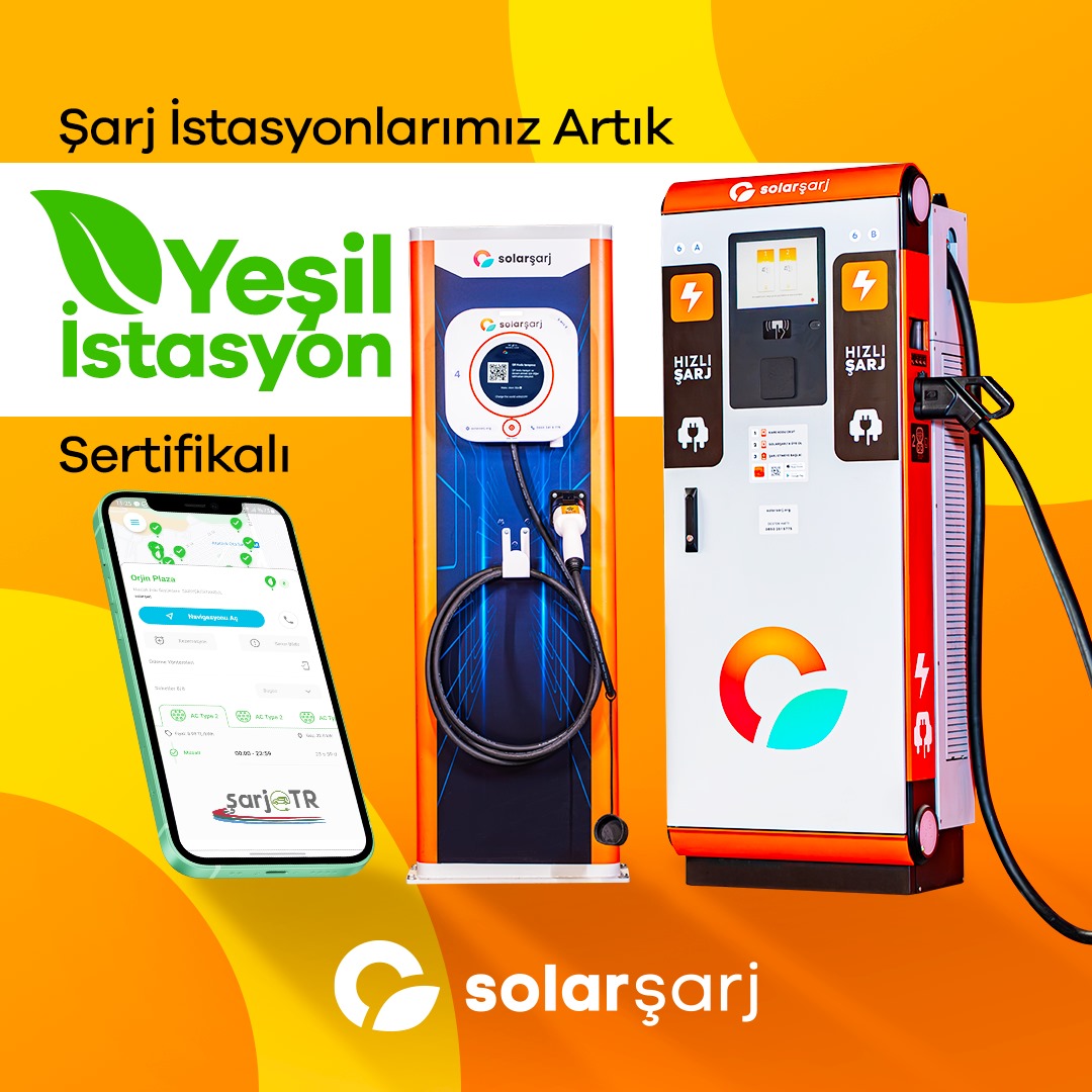 Solarşarj istasyonları ‘yeşil sertifika’aldı